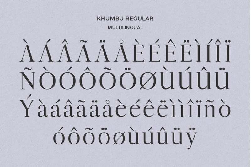 khumbu-typeface