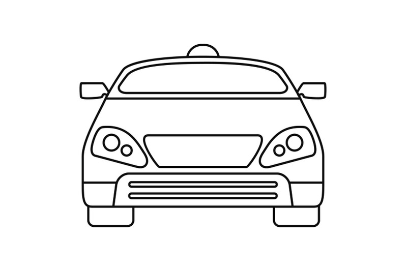 smart-modern-car-icon-outline-style