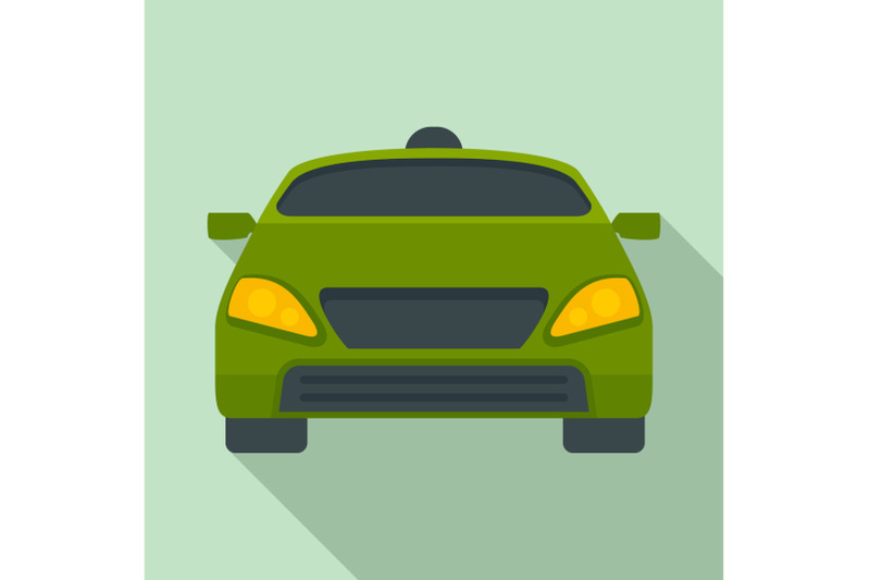 smart-modern-car-icon-flat-style