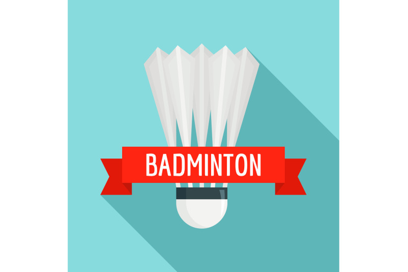 badminton-sport-logo-flat-style