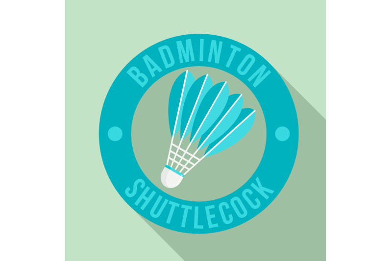 badminton-shuttlecock-logo-flat-style