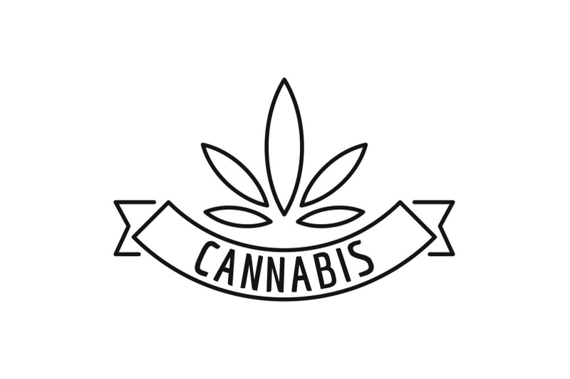 cannabis-emblem-logo-outline-style