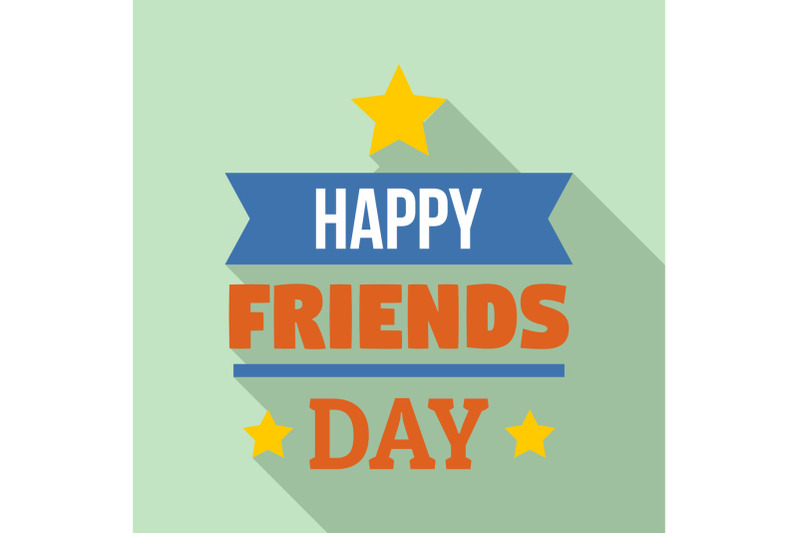 holiday-friend-day-logo-flat-style