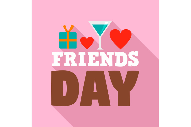 friends-day-logo-flat-style