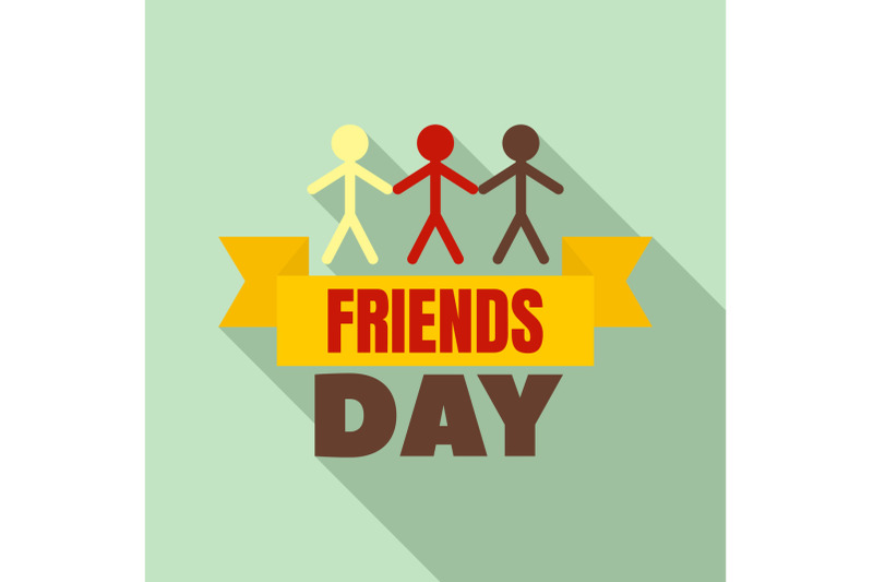 friends-group-day-logo-flat-style
