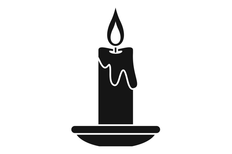 burning-candle-icon-simple-style