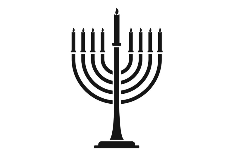 menorah-icon-simple-style