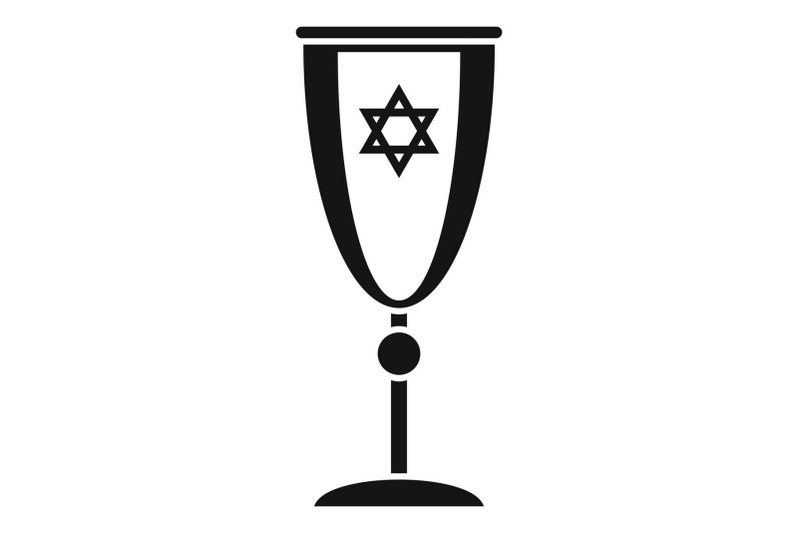 jewish-silver-cup-icon-simple-style