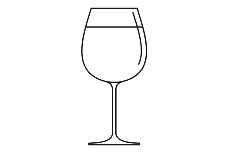 wine-glass-icon-outline-style