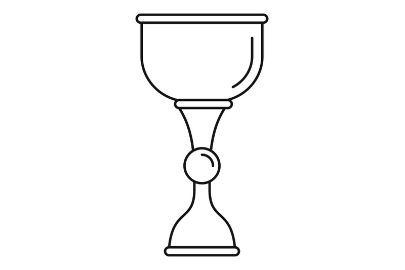 gold-jewish-cup-icon-outline-style