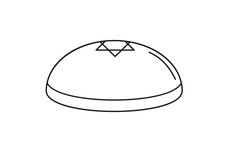 kippah-icon-outline-style