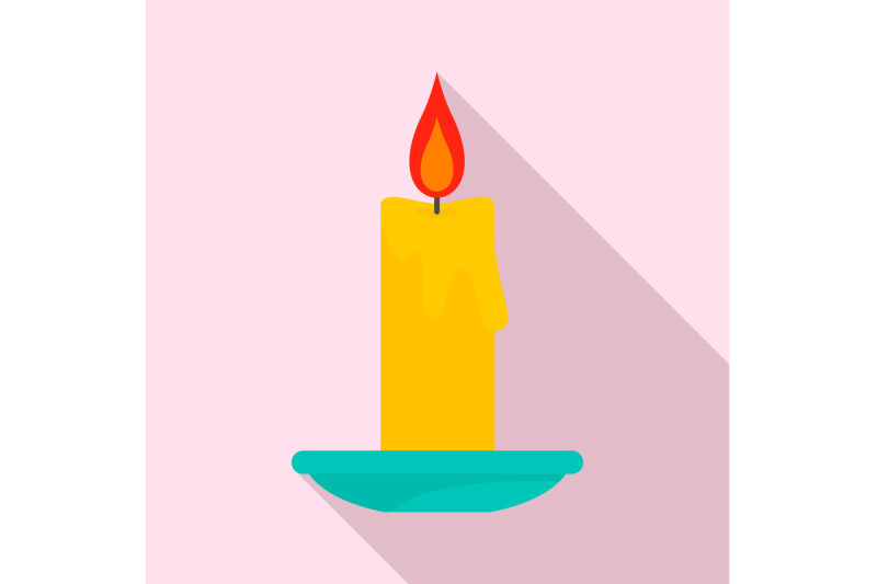 burning-candle-icon-flat-style