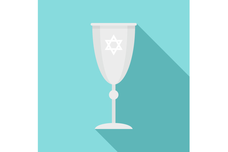 jewish-silver-cup-icon-flat-style