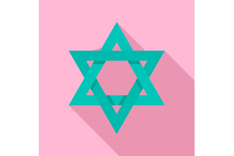 david-star-icon-flat-style