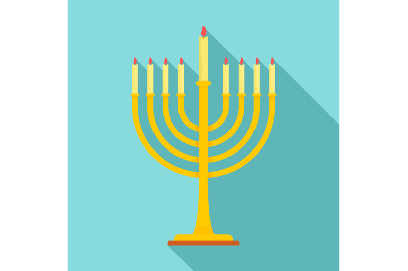 menorah-icon-flat-style