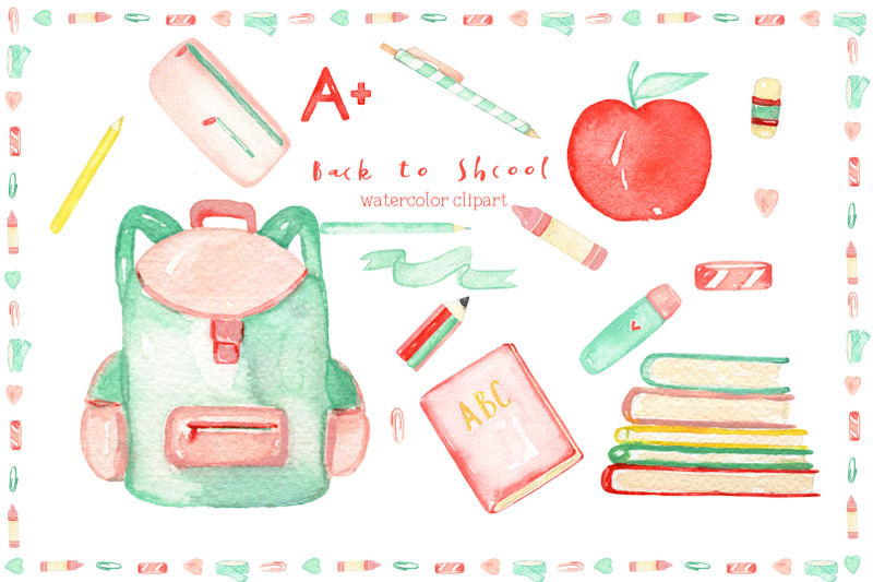 back-to-school-watercolor-clipart