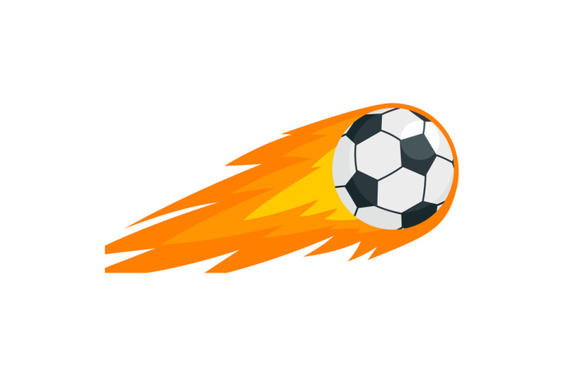 soccer-fire-ball-icon-flat-style