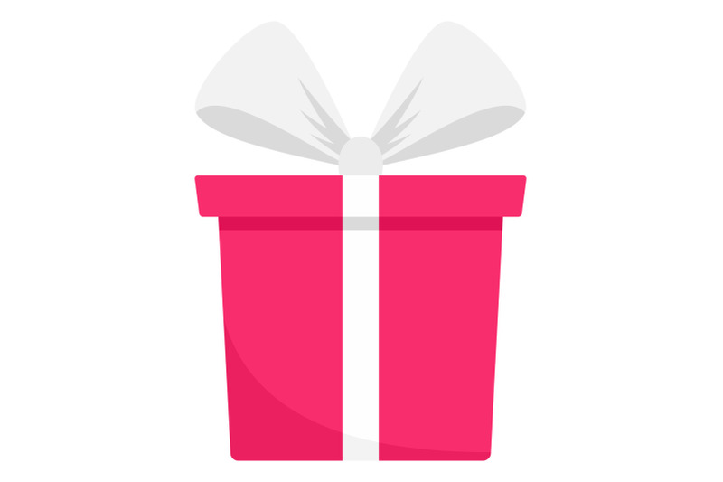 pink-gift-box-icon-flat-style