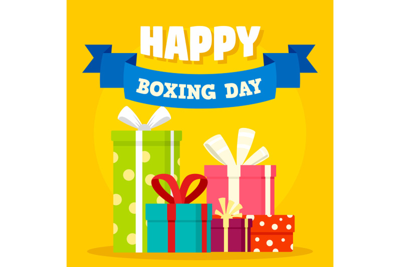 boxing-day-concept-background-flat-style