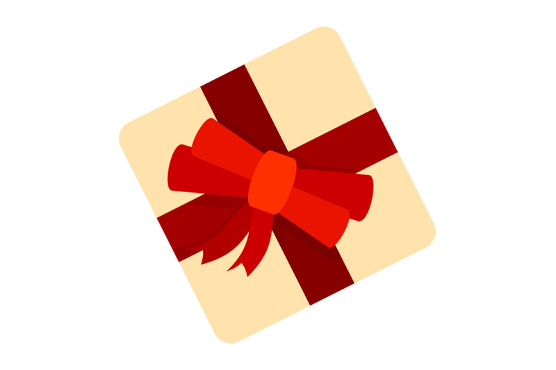 yellow-gift-box-icon-flat-style