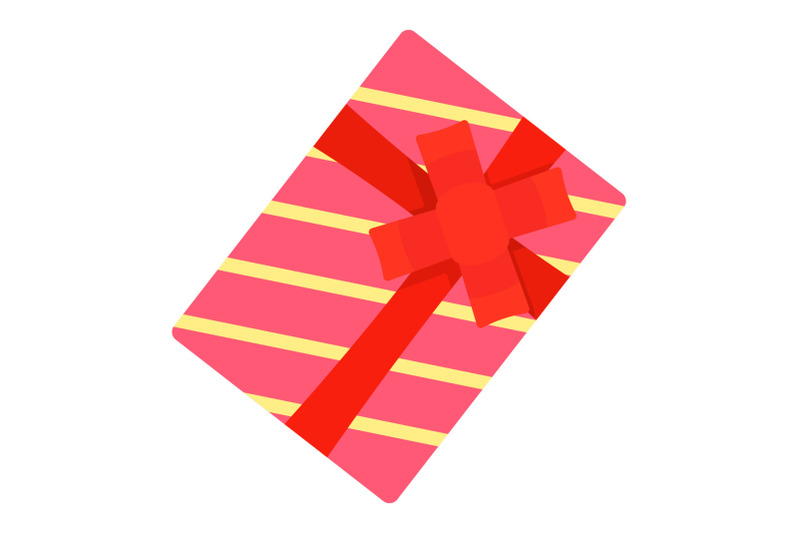 red-striped-gift-box-icon-flat-style