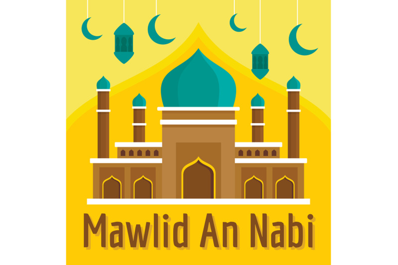 mawlid-an-nabi-concept-background-flat-style