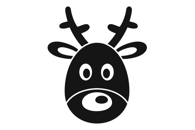 deer-head-icon-simple-style