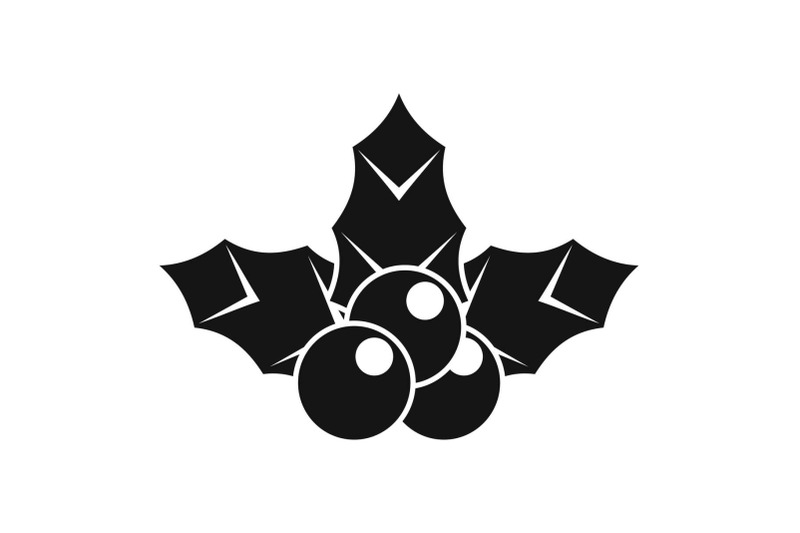 holly-berry-icon-simple-style