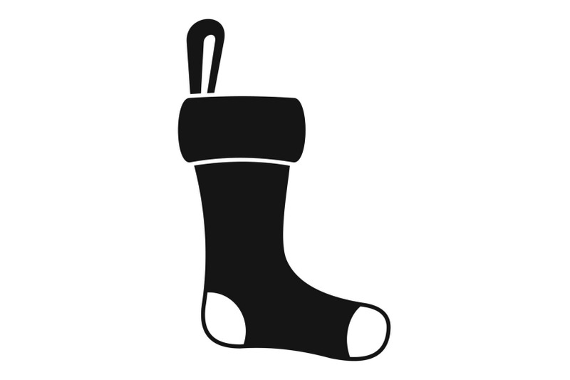 winter-sock-icon-simple-style