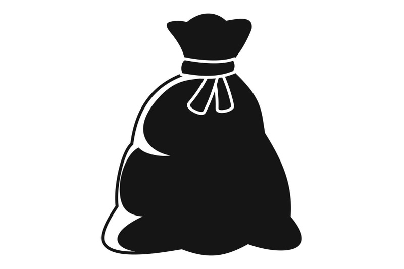 santa-sack-icon-simple-style