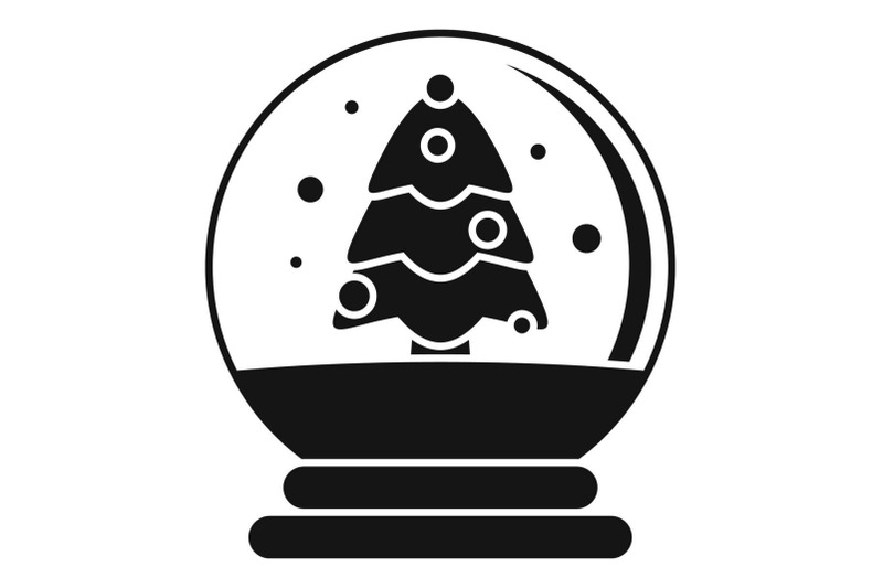 snow-tree-glass-ball-icon-simple-style
