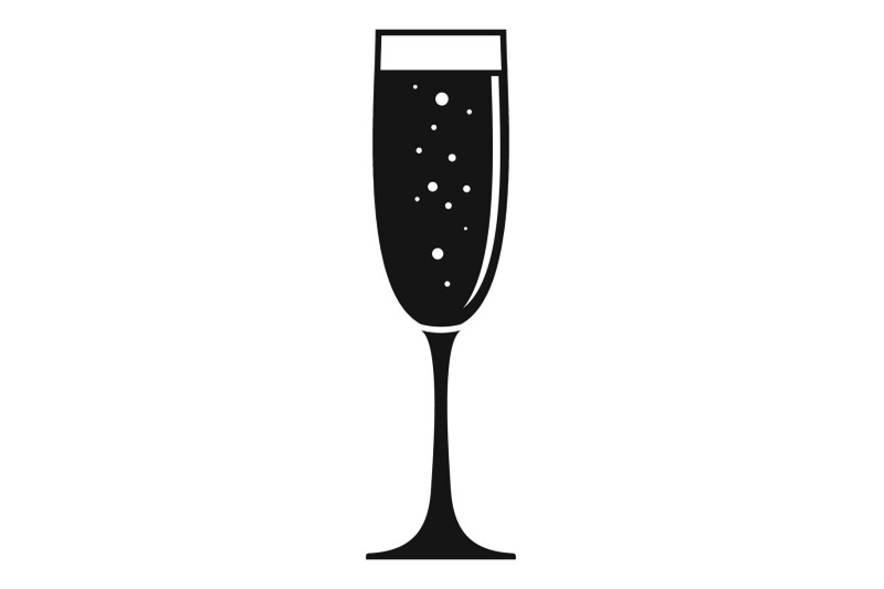 glass-champagne-icon-simple-style