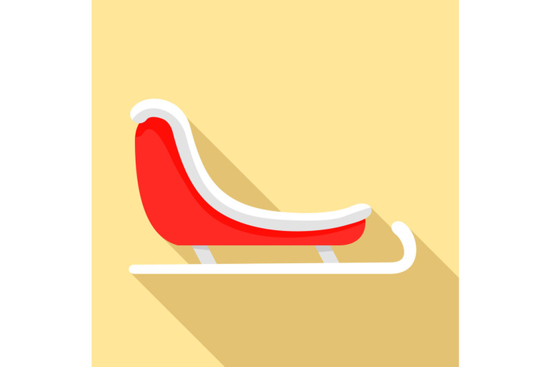 santa-sleigh-icon-flat-style