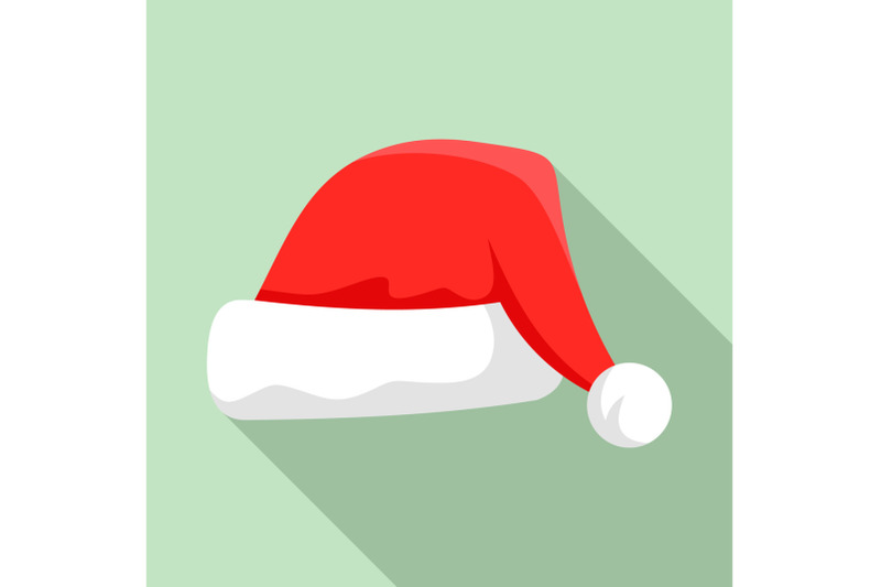 santa-hat-icon-flat-style