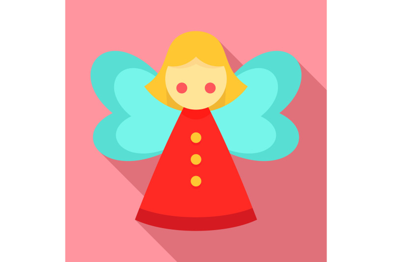 xmas-fairy-icon-flat-style