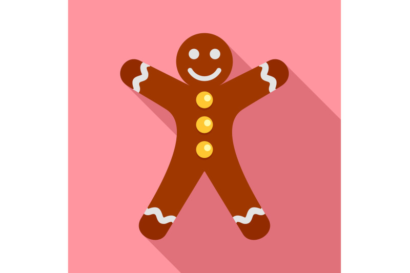 ginger-bread-icon-flat-style