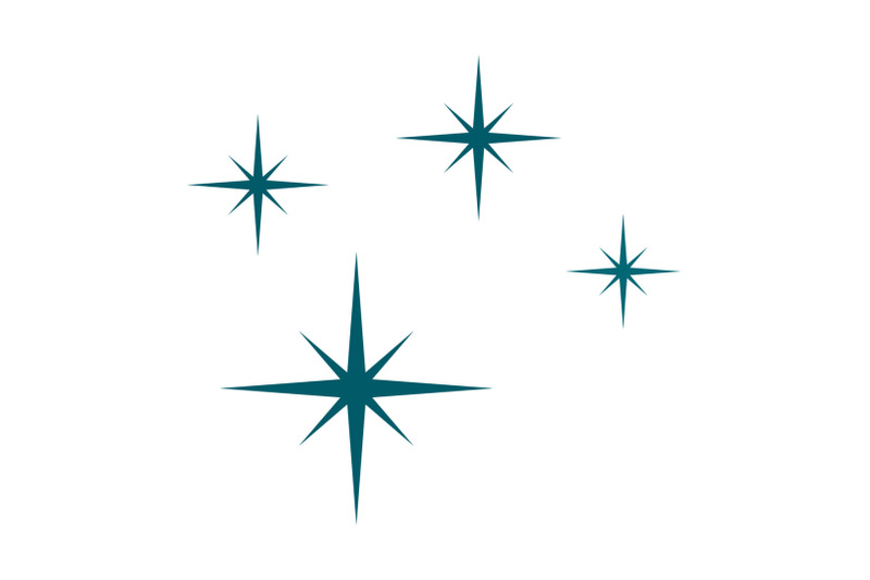 blue-stars-icon-flat-style