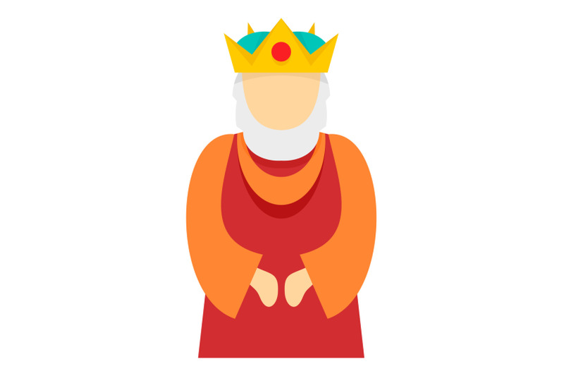 christian-king-icon-flat-style