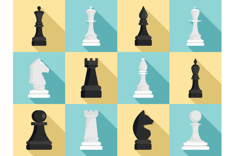 chess-icon-set-flat-style