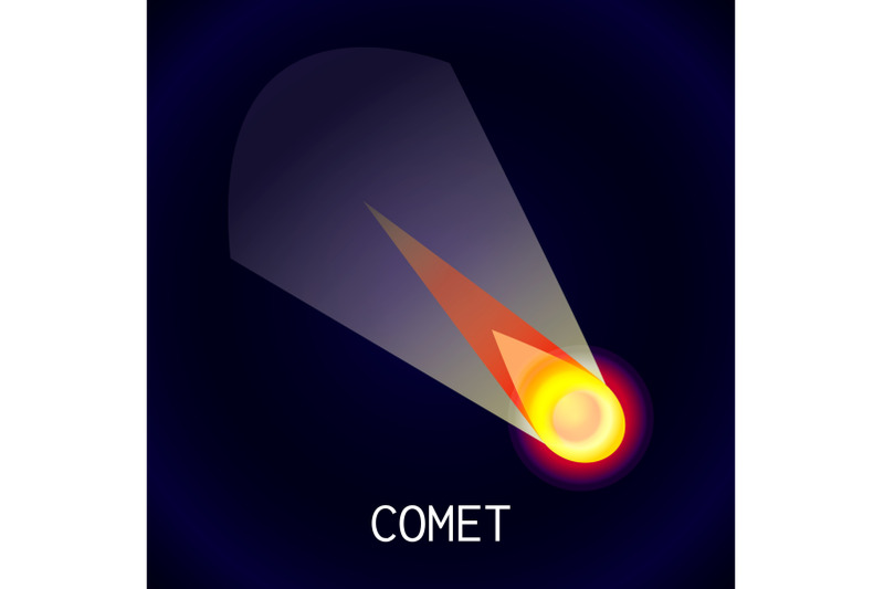 comet-icon-cartoon-style
