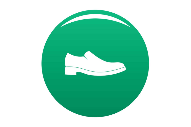 men-shoe-icon-vector-green