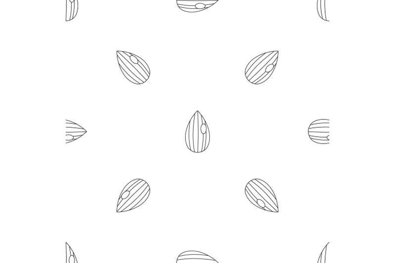 almond-nut-pattern-seamless-vector