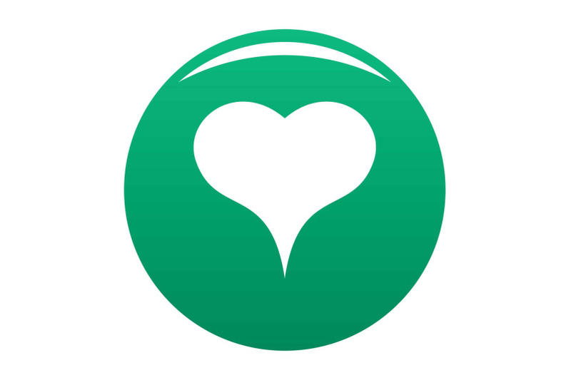 lion-heart-icon-vector-green