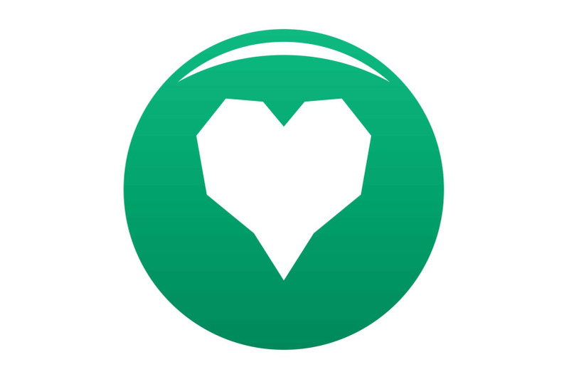 angular-heart-icon-vector-green