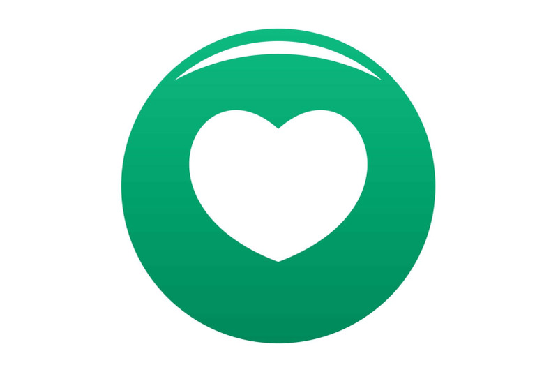 sympathetic-heart-icon-vector-green