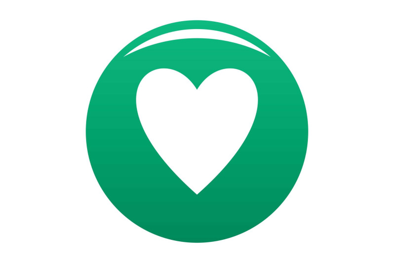 open-heart-icon-vector-green