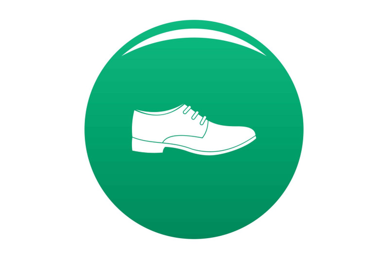 men-shoe-icon-vector-green