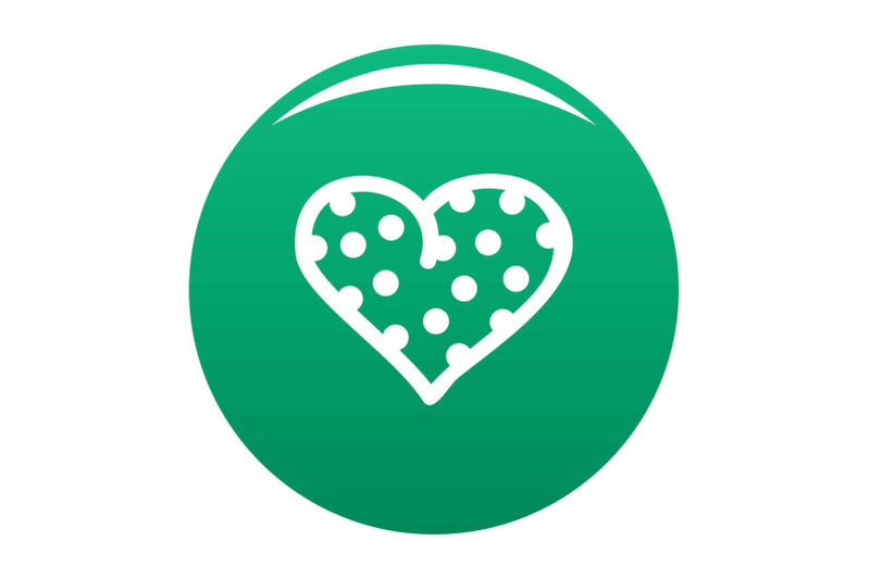 pea-heart-icon-vector-green