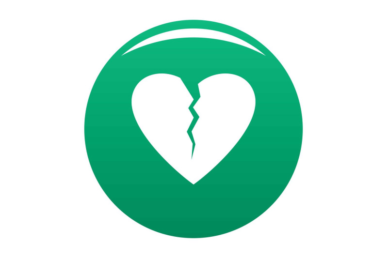 broken-heart-icon-vector-green