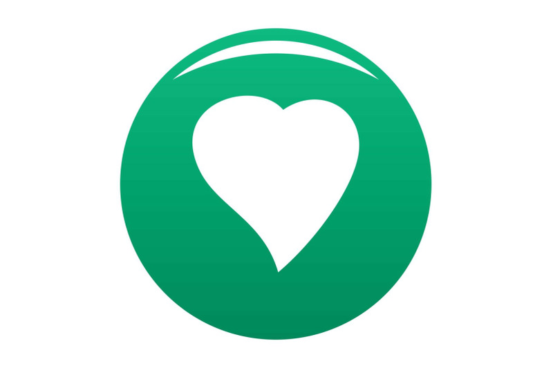 black-heart-icon-vector-green